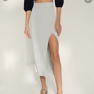 Aritzia Wilfred Knit Slit midi skirt